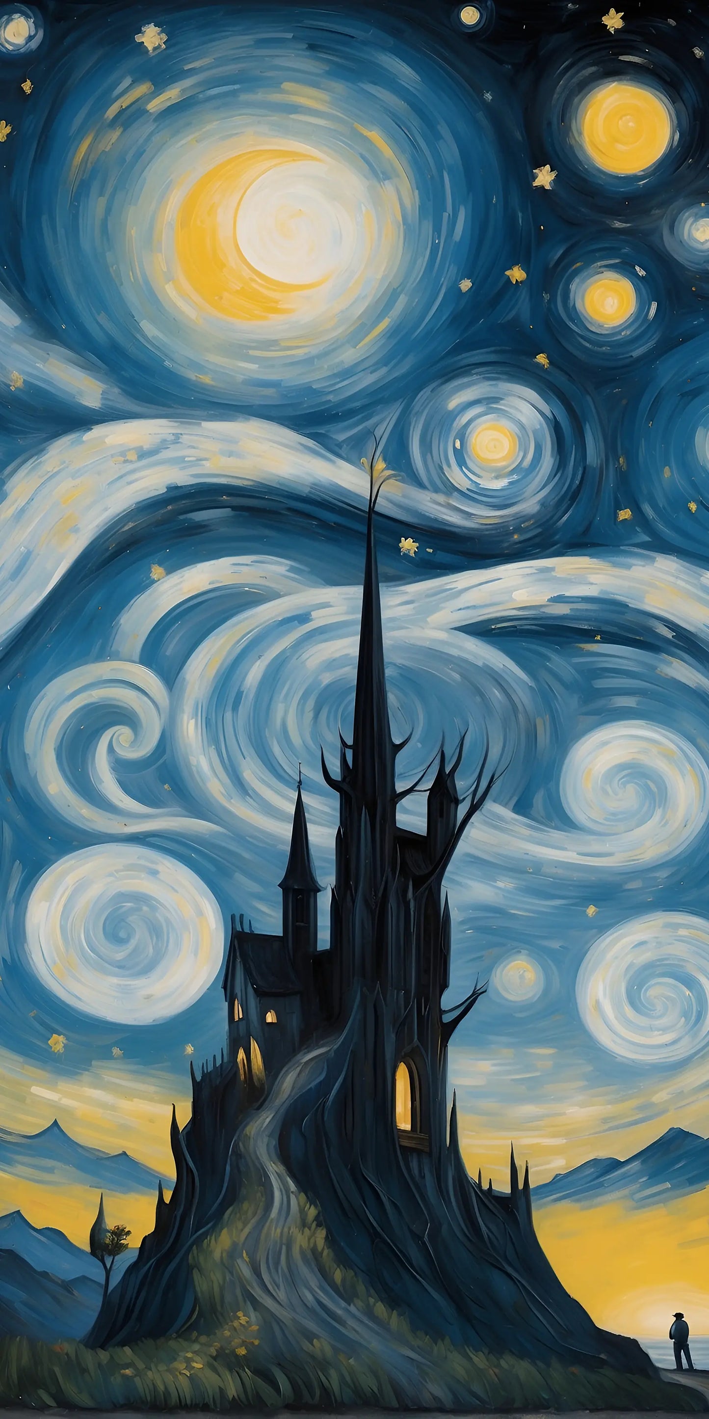 Mistica Notte Stellata - Digital Art