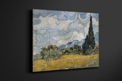 Van Gogh -Wheat Field with Cypresses (1889)
