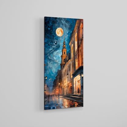 Notte Stellata in Antica Città - Digital Art