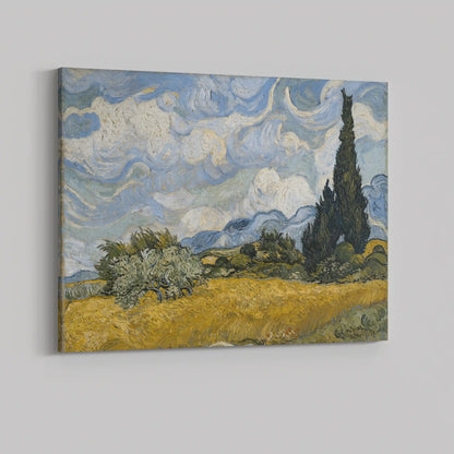 Van Gogh -Wheat Field with Cypresses (1889)